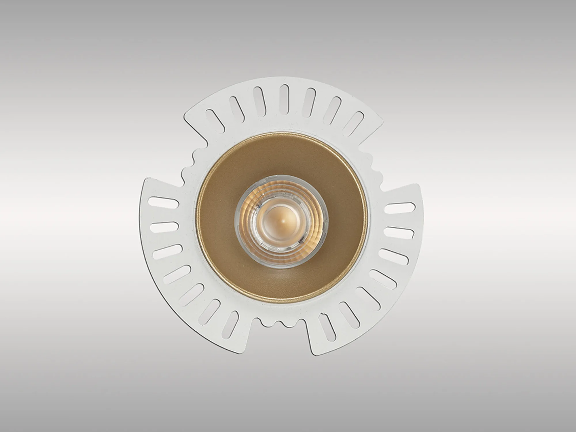 Basy 9 Tridonic Powered 9W 4000K 890lm 24° CRI>90 LED Engine, 250mA Gold Fixed Recessed Spotlight, IP20 DM201785  Dlux Basy 9